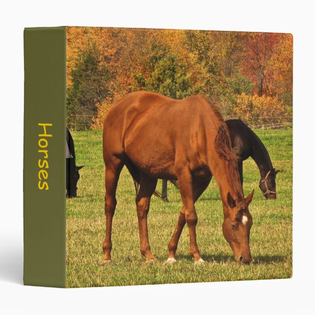 Horses in Autumn Binder (Front/Spine)