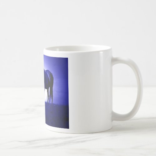 Horses in Blue Night Coffee Mug