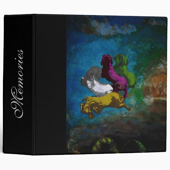 Horses in Colors ~ Binder / Photo Album (Front/Spine)