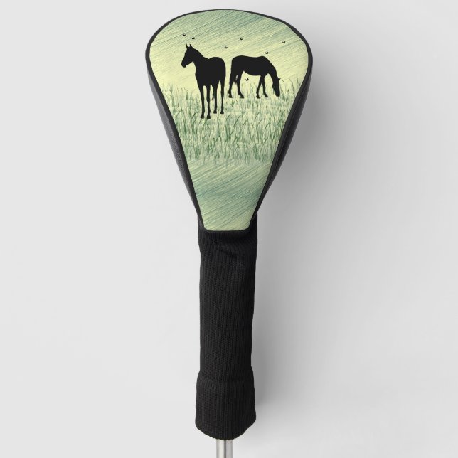 Horses in Field Golf Head Cover (Front)