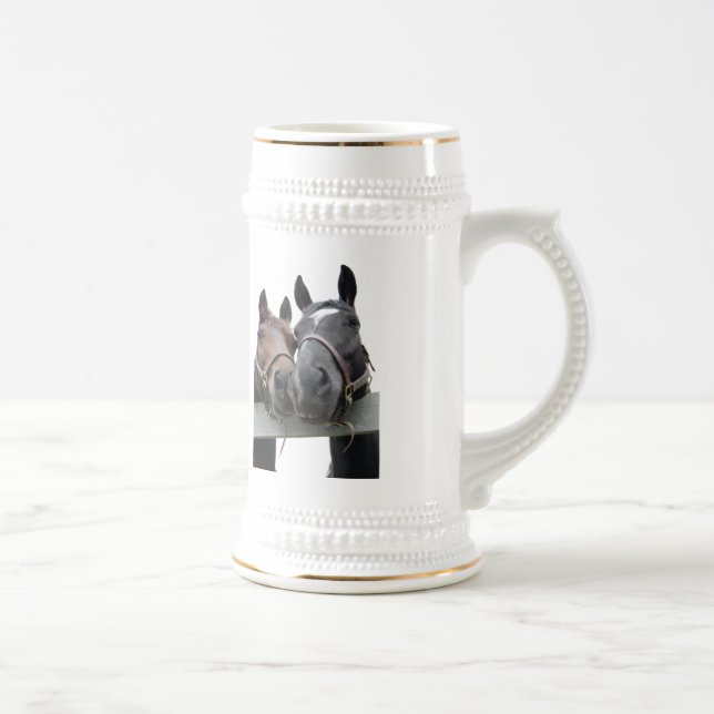 Horses in Love Beer Stein (Right)