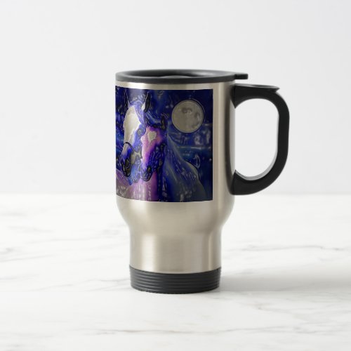 Horses in Love Travel Mug