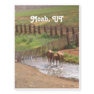 Horses in Moab Temporary Tattoos