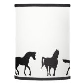 HORSES IN SILHOUETTE LAMP SHADE (Left)