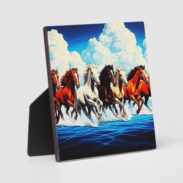 HORSES IN SKY PLAQUE (Front)