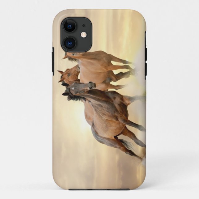 Horses In Sunset Case-Mate iPhone Case (Back)