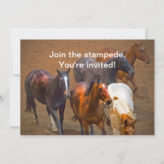 Horses Invitation