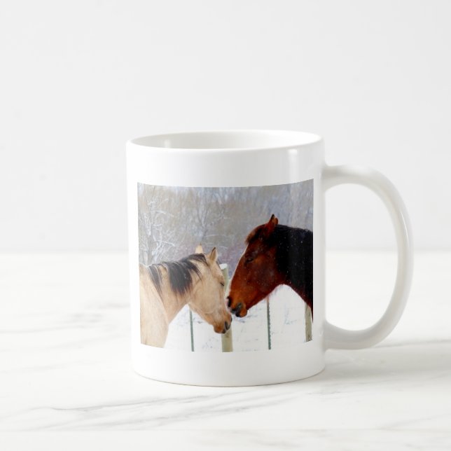 Horses Kissing Coffee Mug (Right)