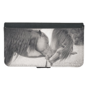Horses Kissing Wallet Phone Case