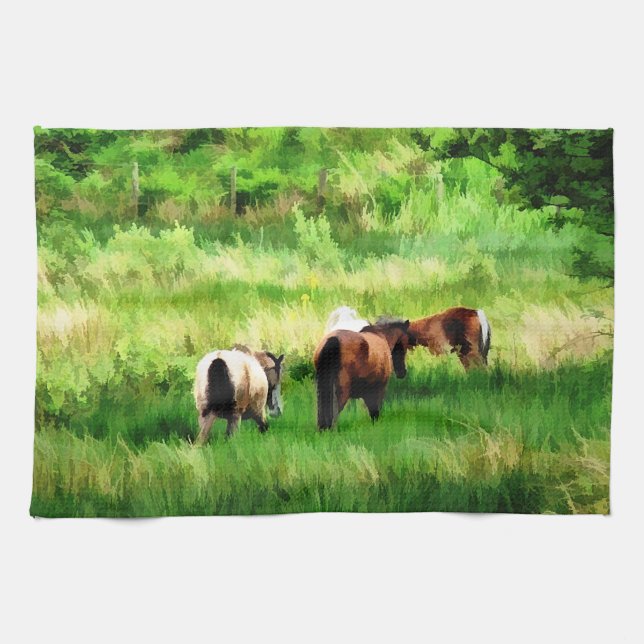 HORSES KITCHEN TOWEL (Horizontal)