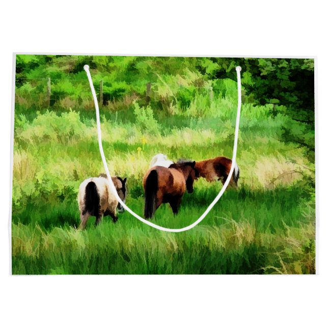 HORSES LARGE GIFT BAG (Back)