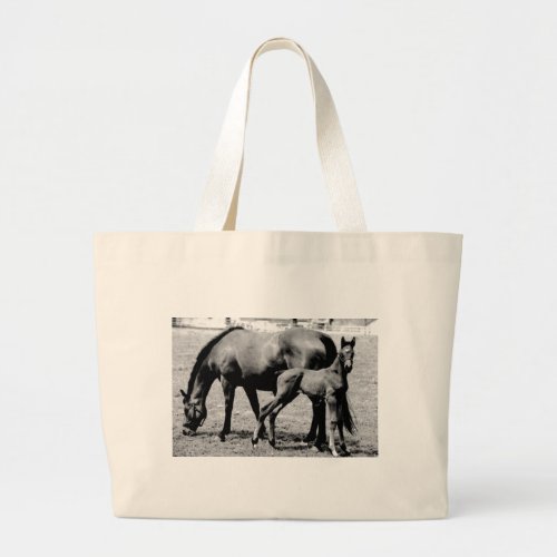 Horses Large Tote Bag