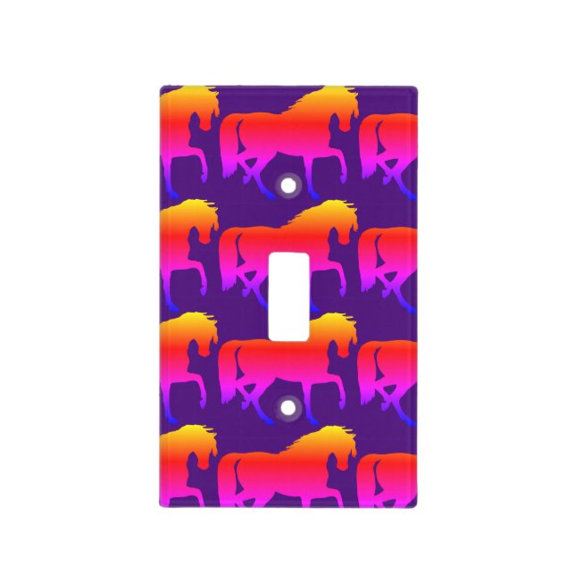Horses Light Switch Cover (Front)