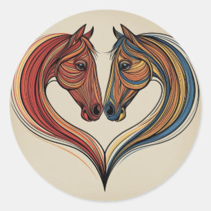 Horses love sticker 