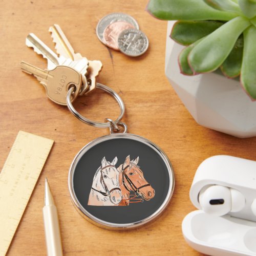 Horses Lover gift idea Keychain