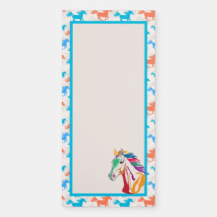 Horses  magnetic notepad