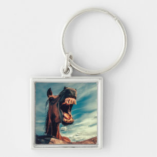 Horse's Mouth Teeth Neigh Wild Horse Animal Keychain