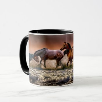 Horses Mug by MarblesPictures at Zazzle