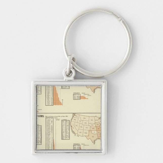 Horses, mules, asses, sheep keychain (Front)