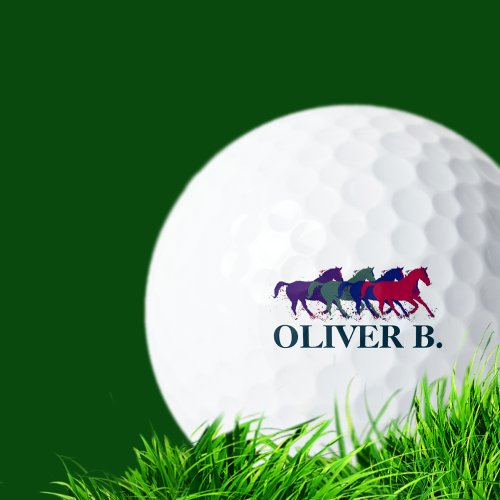 Horses Name Logo Golf Balls