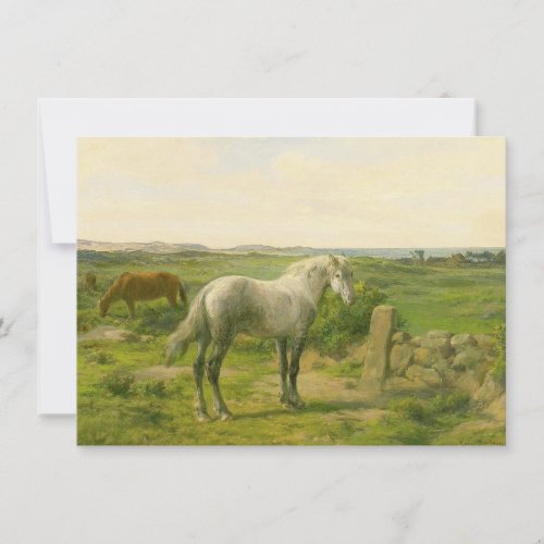 Horses Near the Seaside by Rosa Bonheur Card