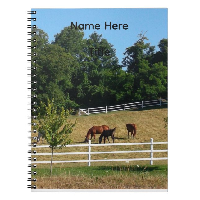 Horses Notebook (Front)