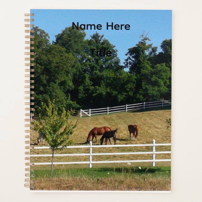 Horses Notebook (Front)