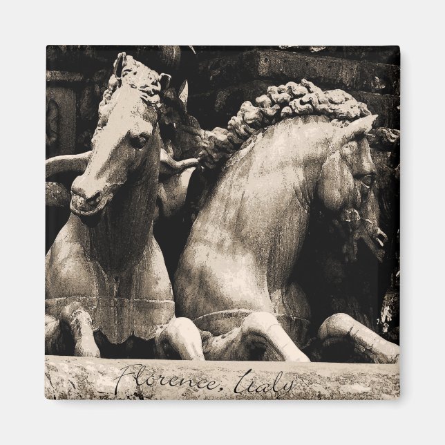 Horses of Florence, Italy Magnet (Front)