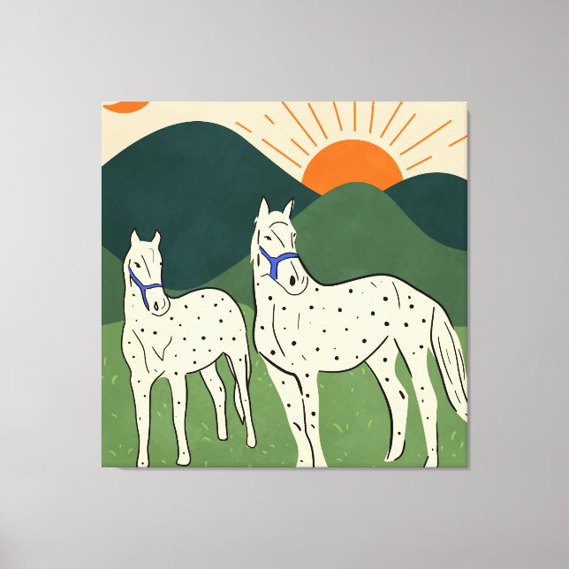 Horses of the Highland Canvas Print (Front)
