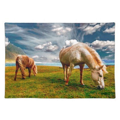 Horses On A Field Placemat