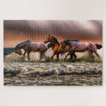 Horses on a Foaming Sea