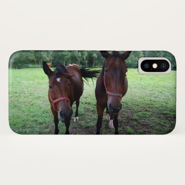 Horses on pasture Case-Mate iPhone case (Back (Horizontal))