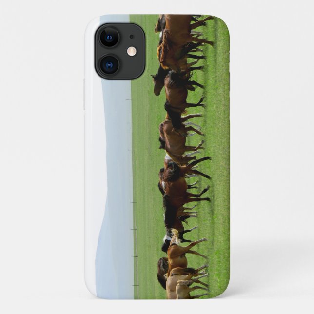 Horses on Pasture - Landscape Photograph Case-Mate iPhone Case (Back)