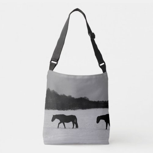 Horses On Snow cbbcna Crossbody Bag