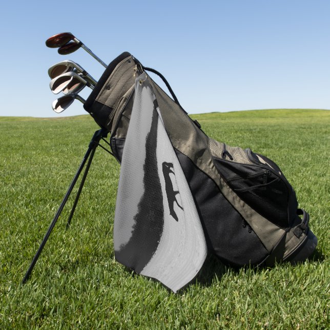 Horses On Snow gtcnm Golf Towel (Green)
