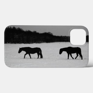 Horses On Snow ipha iPhone 13 Case