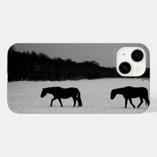 Horses On Snow iphcna Case_Mate iPhone 14 Case