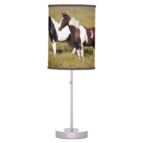 Horses on the hillside table lamp