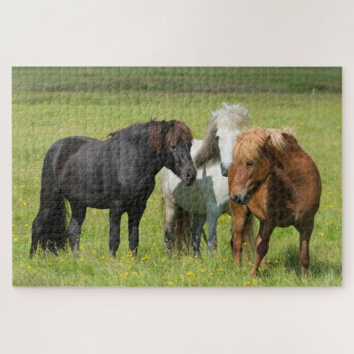 Horses on the Ranch South Iceland Jigsaw Puzzle