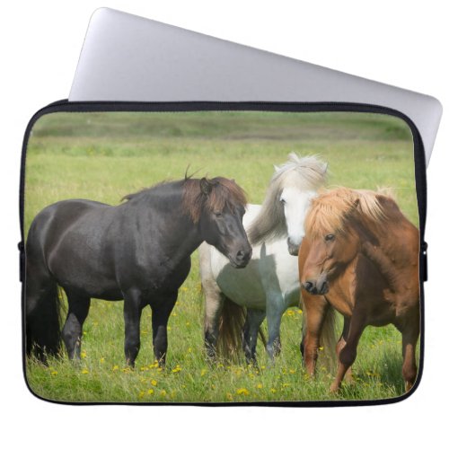 Horses on the Ranch South Iceland Laptop Sleeve