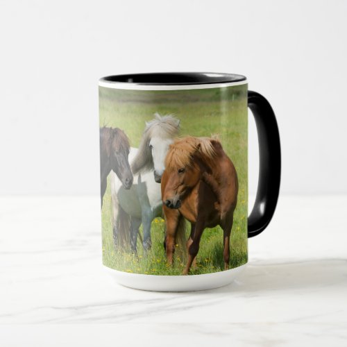 Horses on the Ranch South Iceland Mug