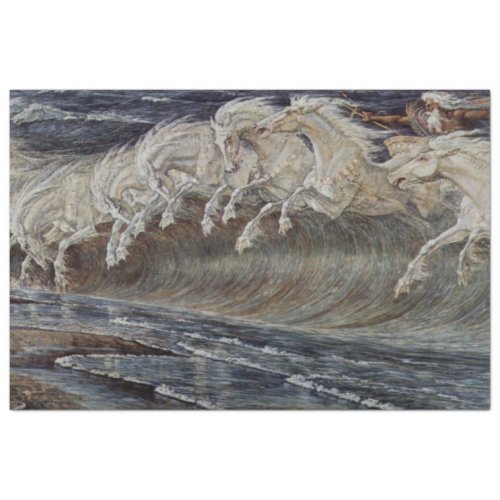 Horses painting decoupage paper