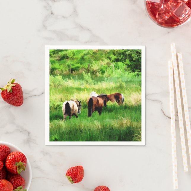 HORSES PAPER NAPKINS (Insitu)