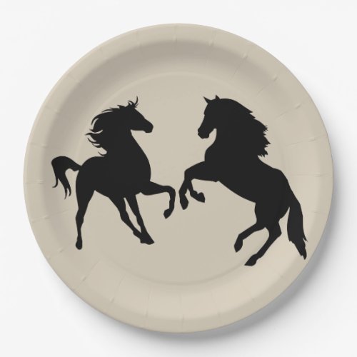 Horses Paper Plates