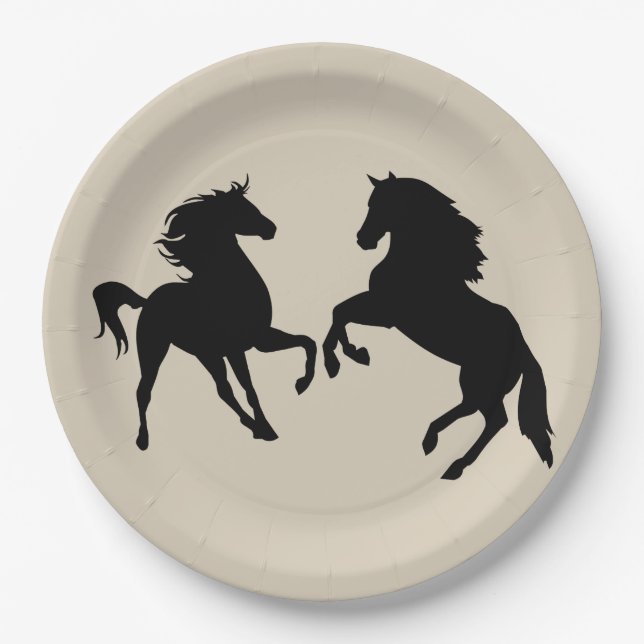 Horses Paper Plates (Front)