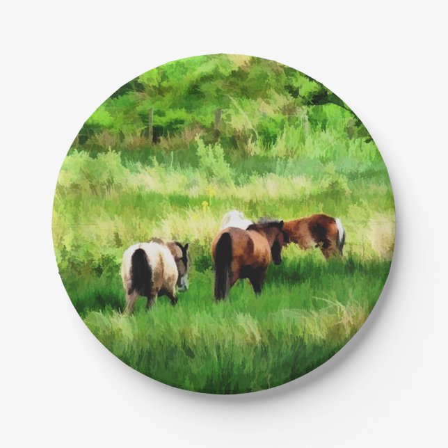 HORSES PAPER PLATES (Front)