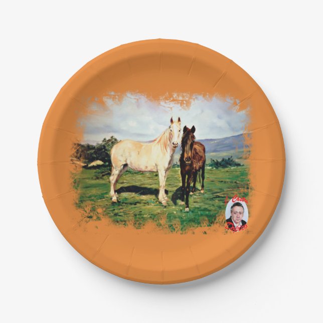 Horses Paper Plates (Front)