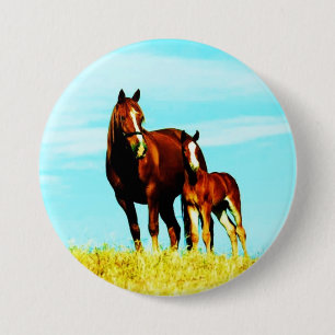 Horses Pinback Button