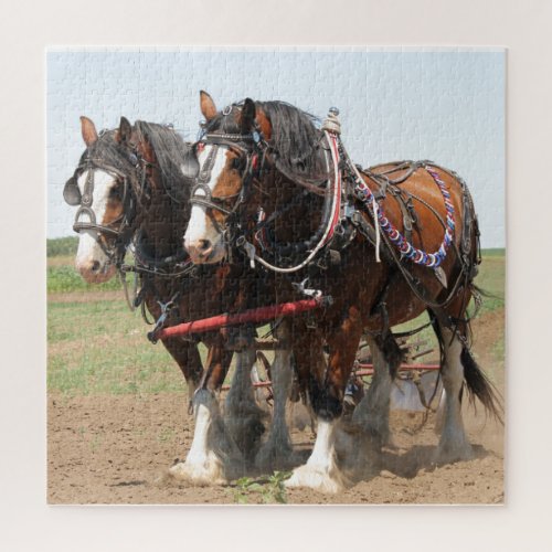 Horses Plowing Jigsaw Puzzle