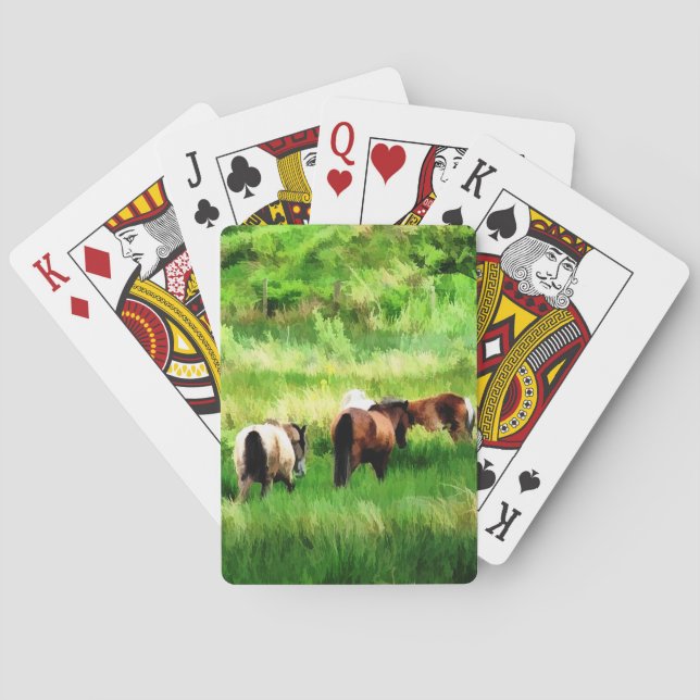HORSES  POKER CARDS (Back)